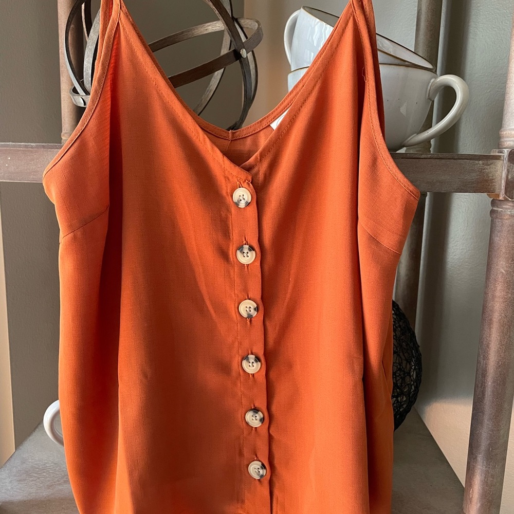 Burnt orange tank